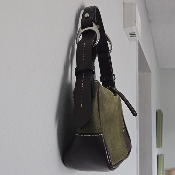 Olive and Brown Women's Handbag - Picture 3 of 6